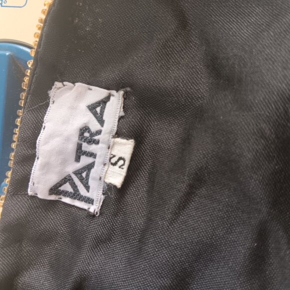 Small Vintage Bolero Jacket Black Gold Beaded Sequin Embroidery Patra - Picture 15 of 15